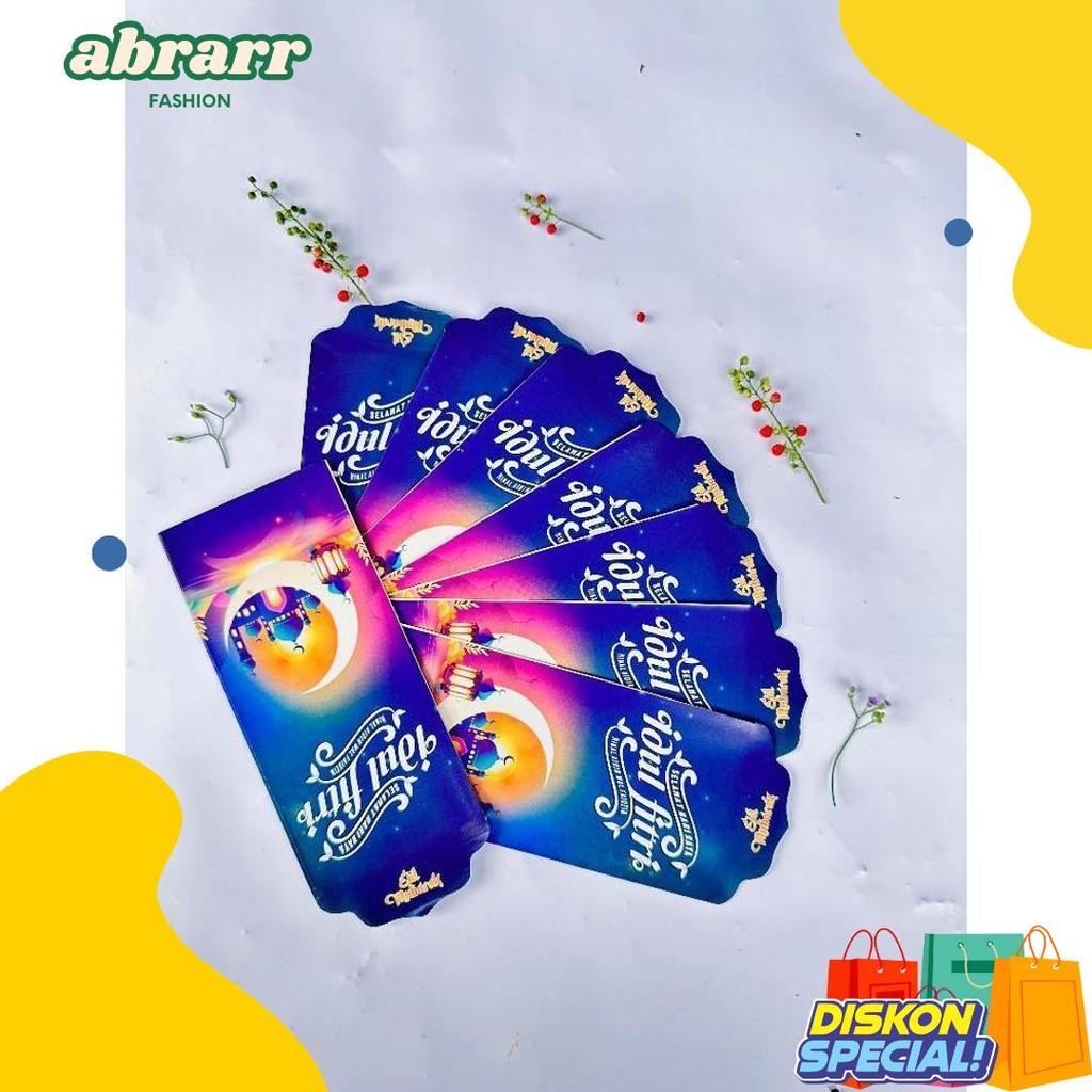 

(100 Lembar) Amplop Lebaran Panjang Isi 100 Lembar Tema Masjid / Angpao Thr Idul Fitri Hari Raya 1 Pak Isi 100 Lembar Diskon