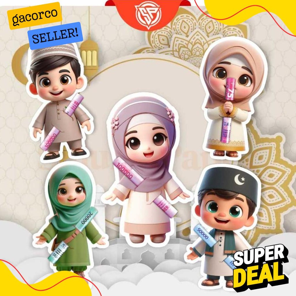

10 Pack Amplop Lebaran Amplop Karakter Angpao Thr Amplop Surprise Lebaran 2025 Diskon