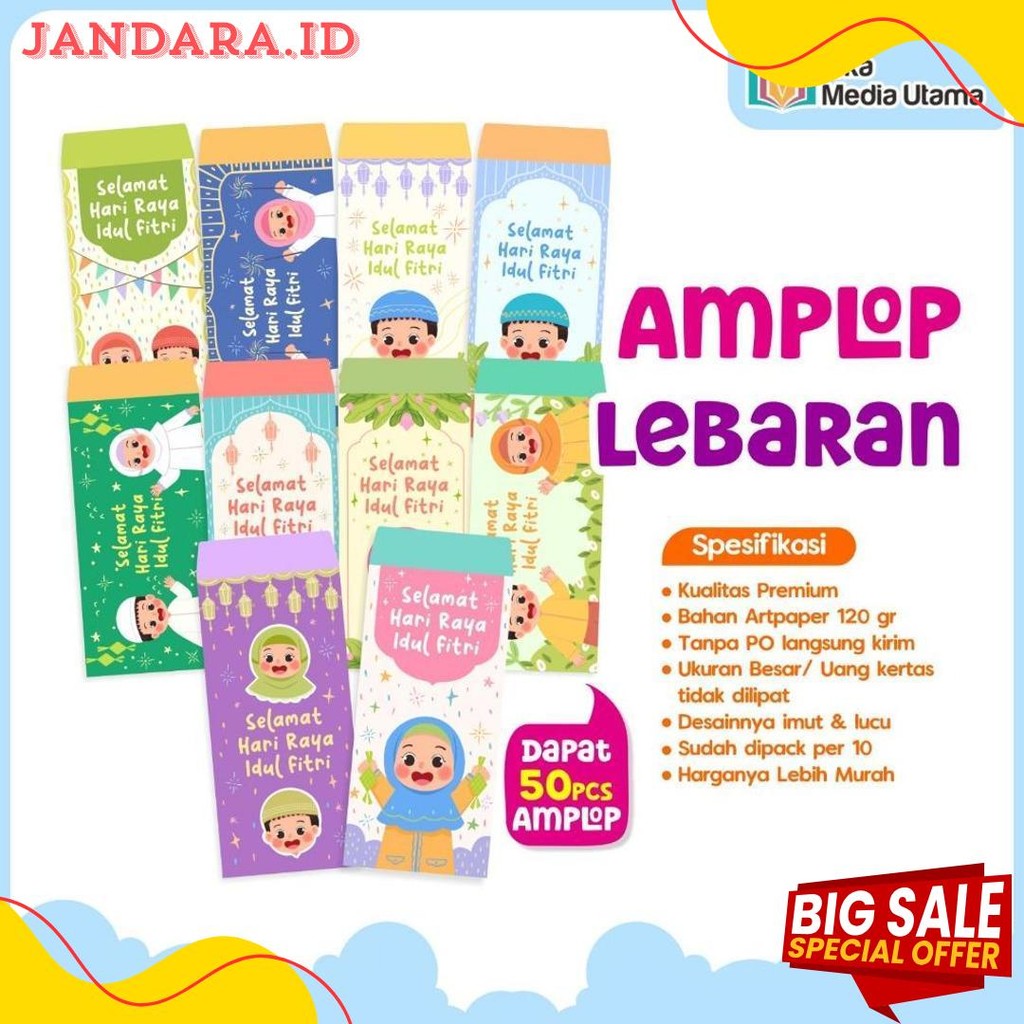

Iska Media (Dapat 50) Amplop Lebaran Motif Lucu Flash Sale! Diskon Hingga 70%