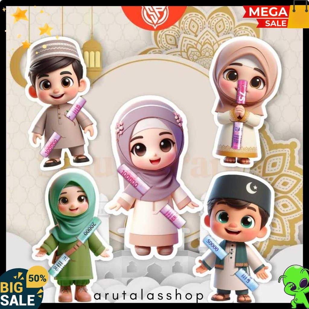 

10 Pack Amplop Lebaran Amplop Karakter Angpao Thr Amplop Surprise Lebaran 2025 Diskon