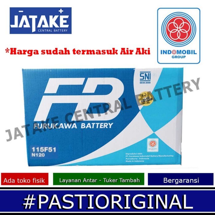 Baru Aki Basah N120 / 115F41 Furukawa Battery Fb Premium 12V 120Ah