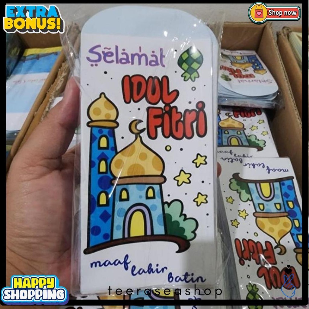 

100Pcs Dan 50Pcs Amplop Idul Fitri Karakter Ukuran Besar L 8X15Cm Amplop Ampau Lebaran Grosir 1 Pak Isi 100 Dan 50 Lembar Flash Sale! Diskon Hingga 70%
