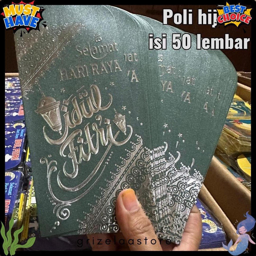

Bellino - Grosir 1Pak Isi 50 Lembar Amplop Poli Lebaran Ukuran Sedang L Exclusive Mewah Premium Angpau Lebaran Thr Terlaris! Produk Ini Banyak Dicari