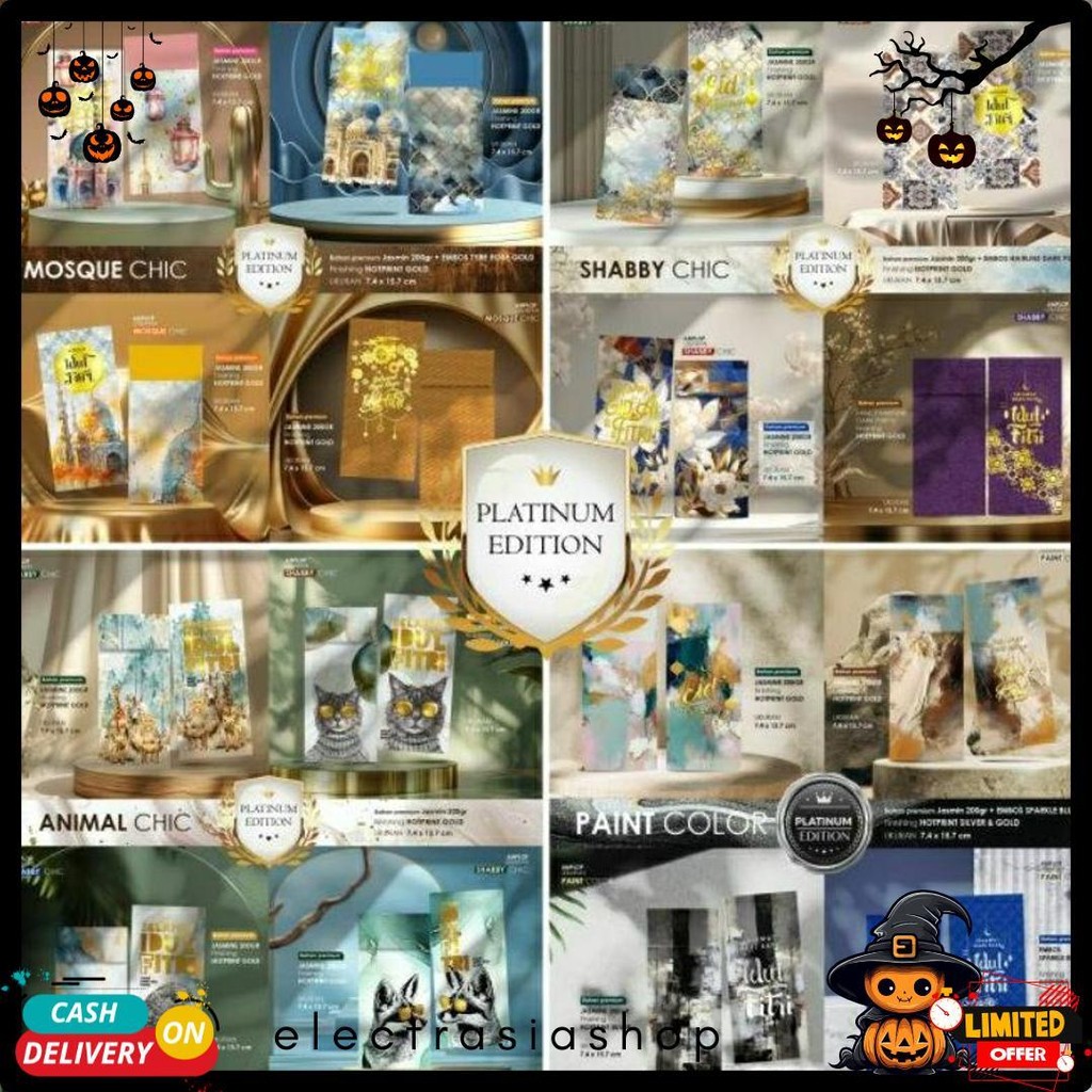 

Amplop Lebaran Exclusive | Isi 40Pcs | Platinum Edition | Lilited Edition | Amplop Lebaran Mewah Diskon Setengah Harga