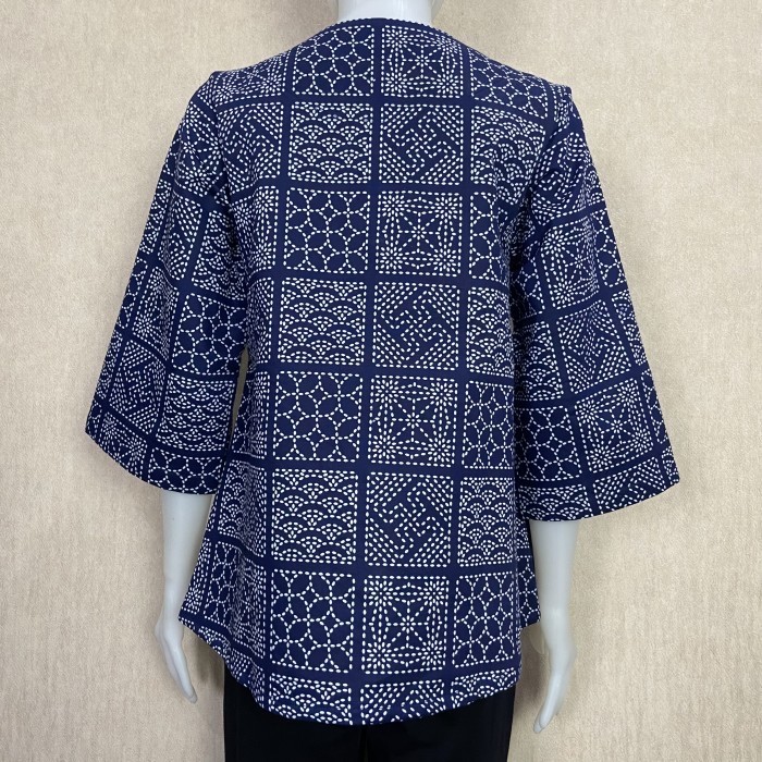 Atasan Batik Wanita Premium Kain Katun Bordiran Lapisan Tricot Waffle