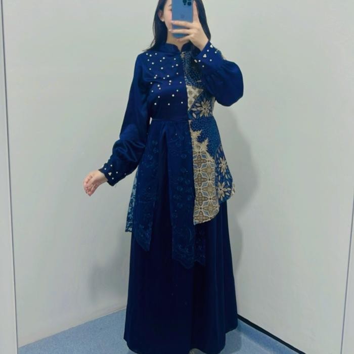 Dress Tiara / Dress batik viral 2024 wanita Pernikahan Formal Pesta Kondangan Gaun Mewah xl sesuai