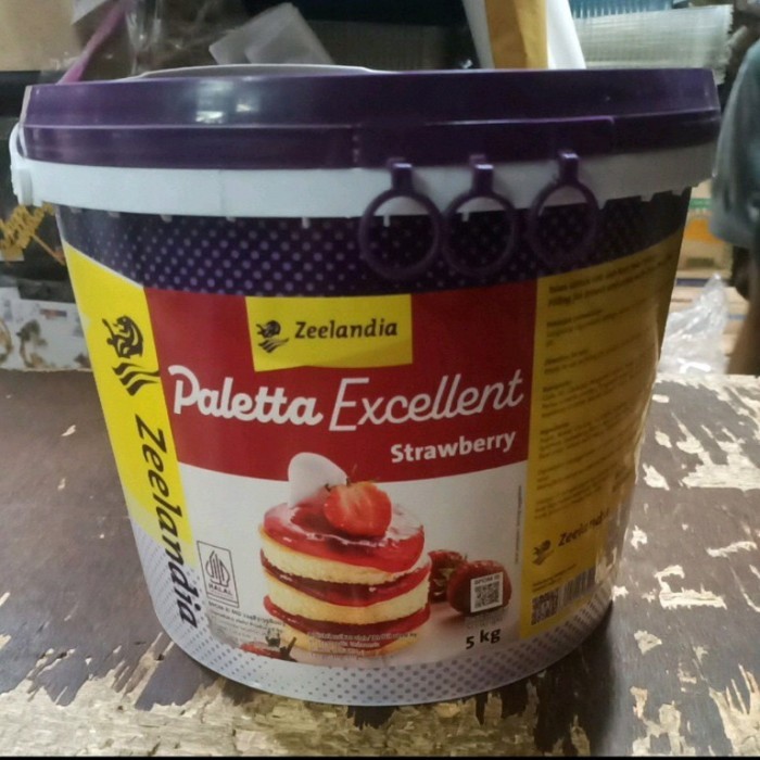 

Paletta Excellent Strawberry 5 kg Zeelandia Selai Buah / Fruit Filling