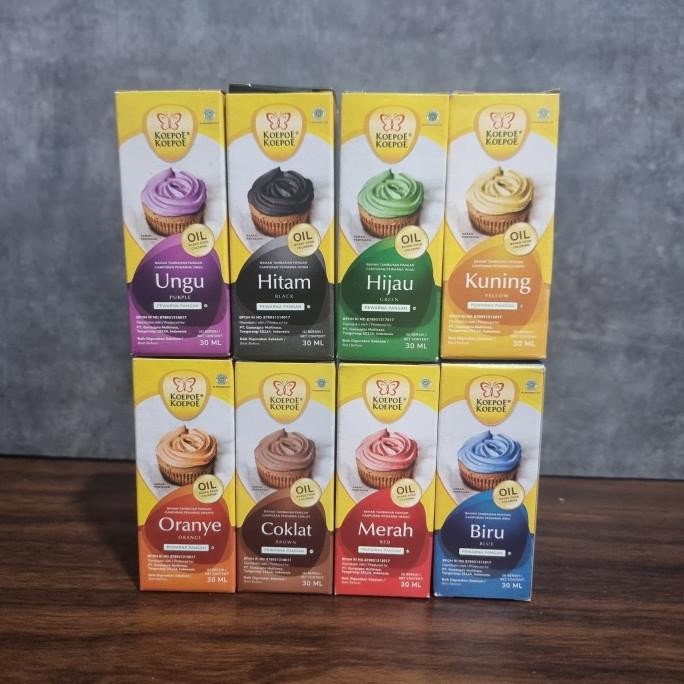 

<<<<<] Koepoe Koepoe Oil Based Food Coloring all Varian 30ml / Pewarna oil