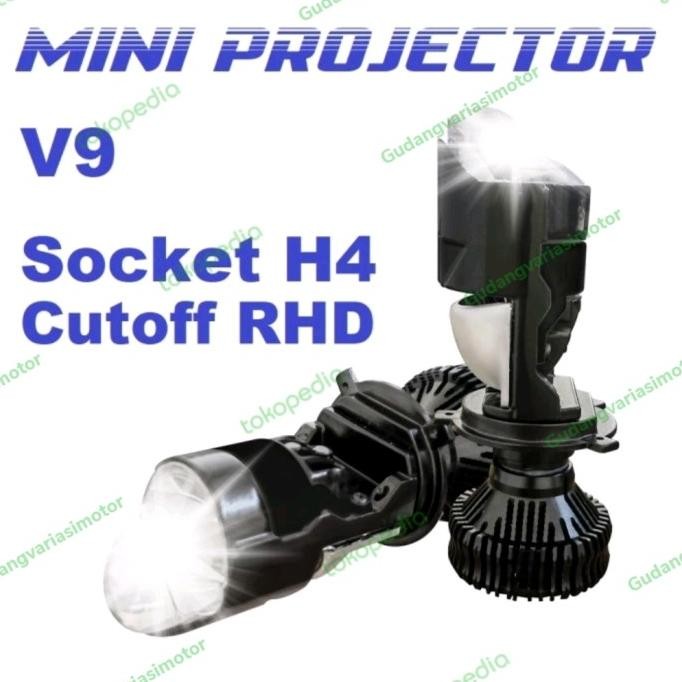 lampu led vinyx h4  v9 mini projie super terang Terlaris