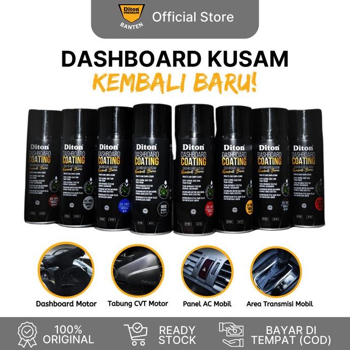 Terlaris Diton Banten - Cat Semprot Diton Dashboard Coating (8 Warna) 400 cc SALE