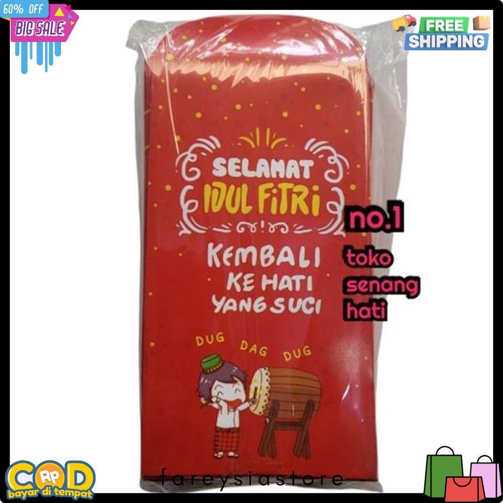 

Amplop Lebaran Premium Panjang Isi 100 Pcs / Angpao Lebaran Flash Sale! Diskon Hingga 70%