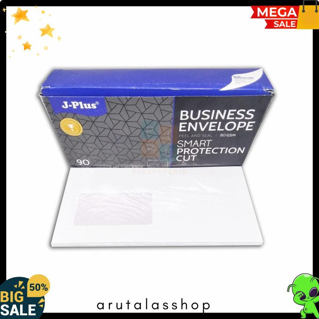 

Jplus - Amplop Putih Jendela Kiri No.90 Biru - Pack Diskon Setengah Harga