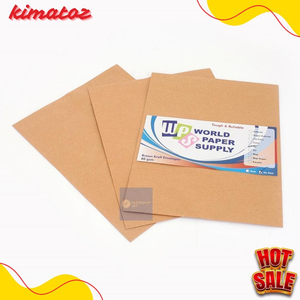 

Wps - Amplop Coklat Ukuran A4 ( 30 X 22 Cm ) - Pack Flash Sale! Diskon Hingga 70%
