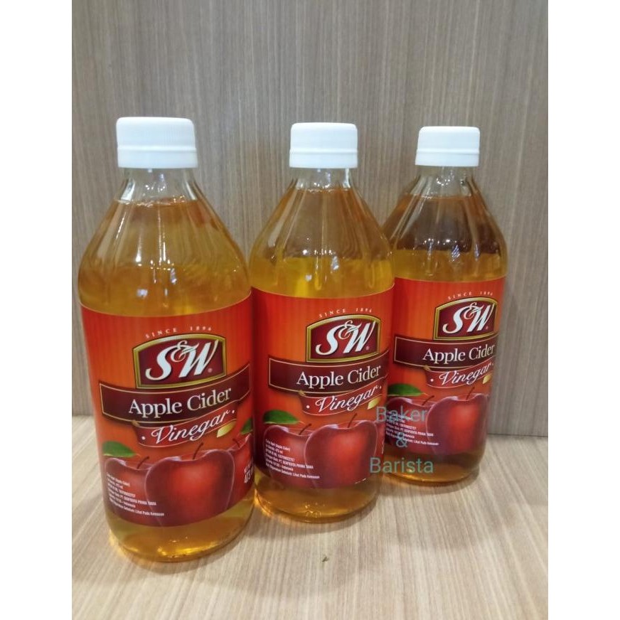 

Buruan serbu] S&W Apple cider vinegar 473ml /16 fz oz / S&W Cuka Apel 473 ml