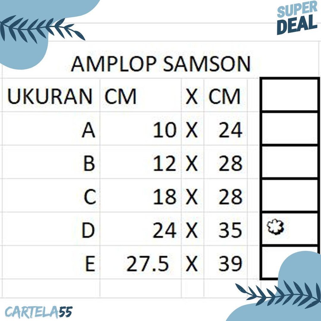 

Amplop Samson D Kujang Coklat Folio Dokumen F4 A4 Besar 24 X 35 Flash Sale! Diskon Hingga 70%