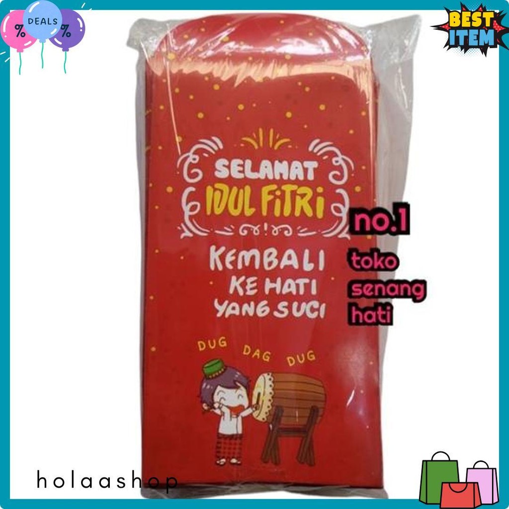 

Amplop Lebaran Premium Panjang Isi 100 Pcs / Angpao Lebaran Terlaris! Produk Ini Banyak Dicari