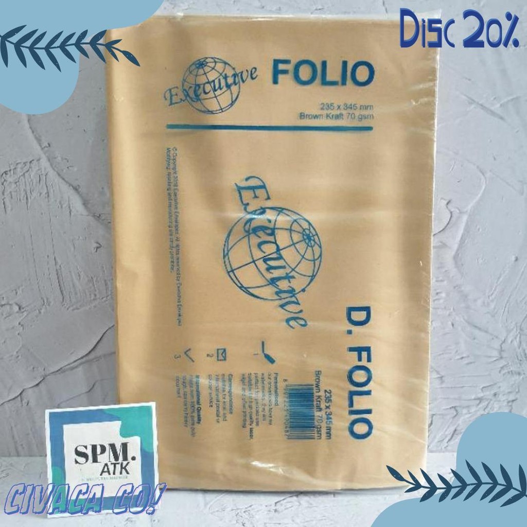 

( 100 Pcs ) Amplop Coklat Folio Executive Khusus Instant/Sameday Terlaris! Produk Ini Banyak Dicari