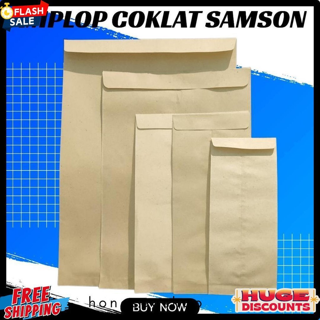 

Amplop Coklat Samson Isi 100 Lembar/ Amplop Coklat (D Dan E) Terlengkap Dan Termurah