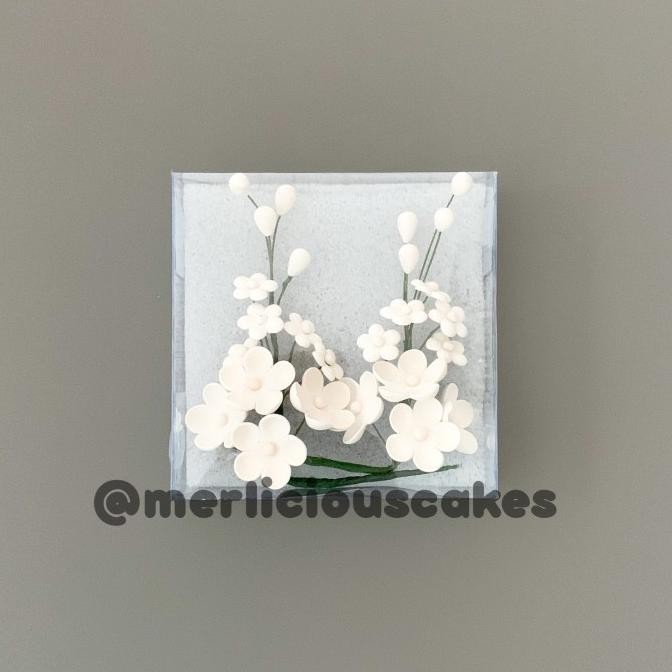 

Buruan beli] Filler S10 White Putih Bunga Gumpaste Flower Cake Kue Topper