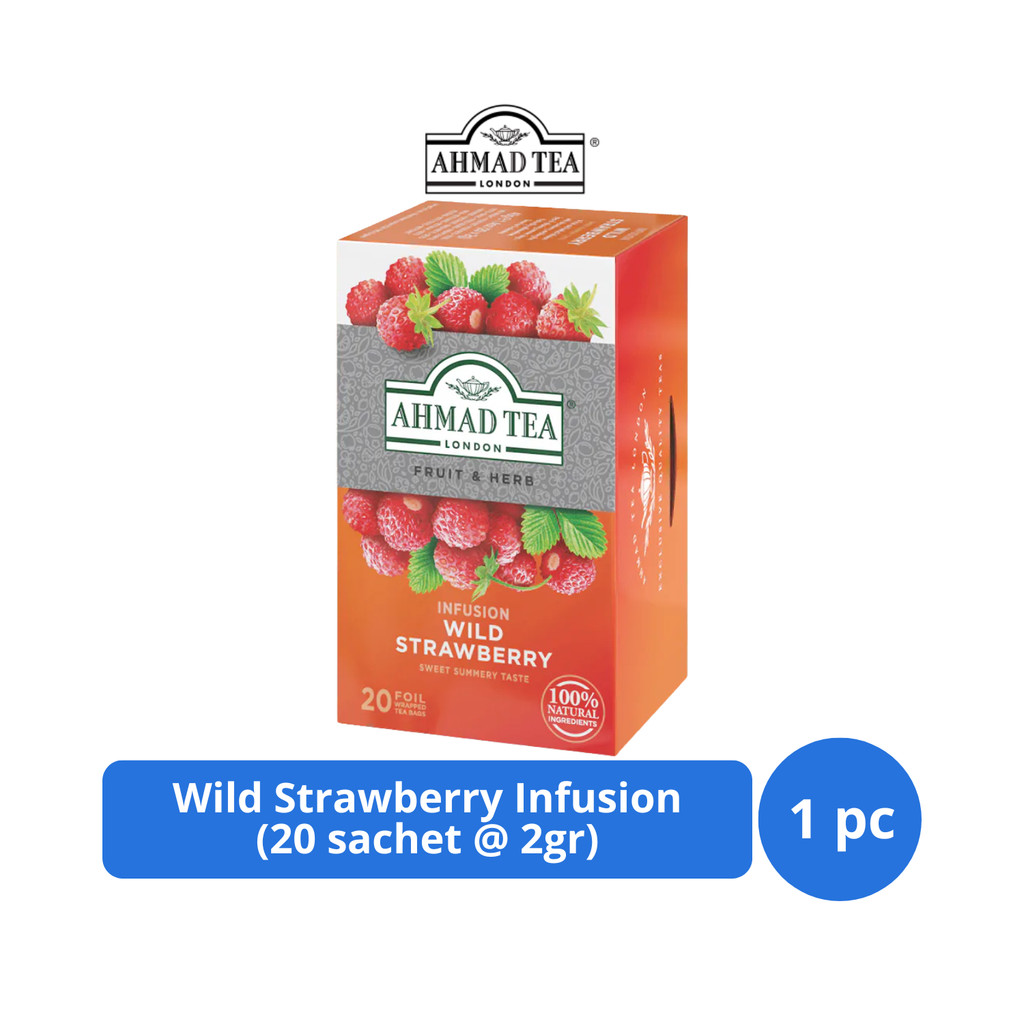 

Ahmad Tea Wild Strawberry Infusion 20s @ 2gr