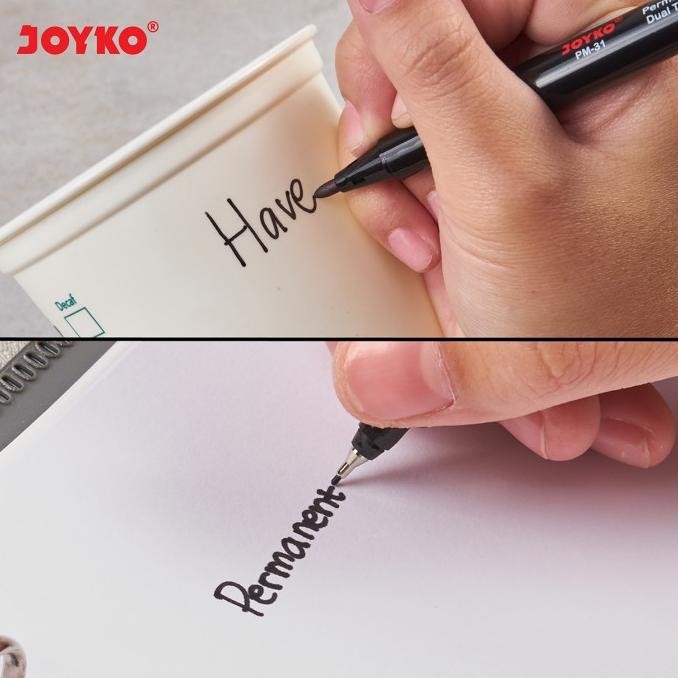 

JOYKO PERMANENT MARKER SPIDOL PERMANEN JOYKO HITAM BIRU MERAH [12PCS]