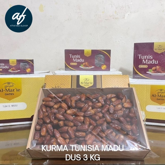 

Kurma Tunisia Madu Premium Al Mar'ie dus 3kg Korma Tunis