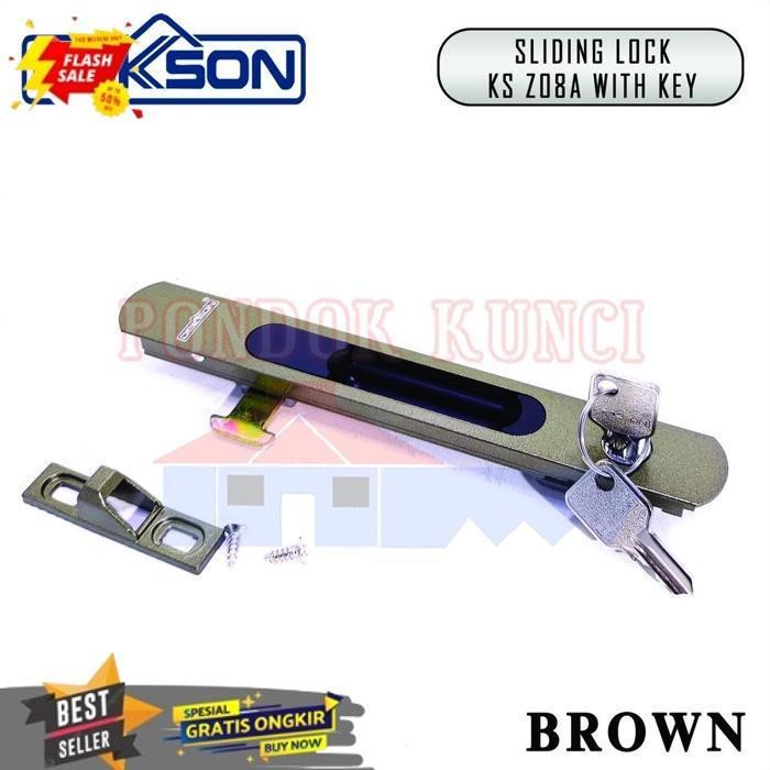 TODAY HANDLE TARIKAN KUNCI PINTU JENDELA SLIDING GESER DEKSON Z08A DENGAN ANAK KUNCI