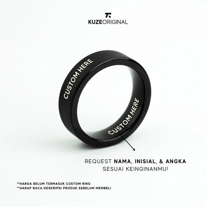 Kuze Original Cincin Tungsten / Ring - Calvin
