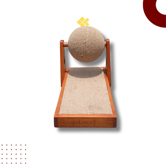 Ball Cat Scratcher Papan Garukan Kucing Set + Bola