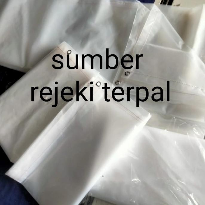 terpal plastik bening Transparan ukuran 4x8. lebar 4 meter Terlaris