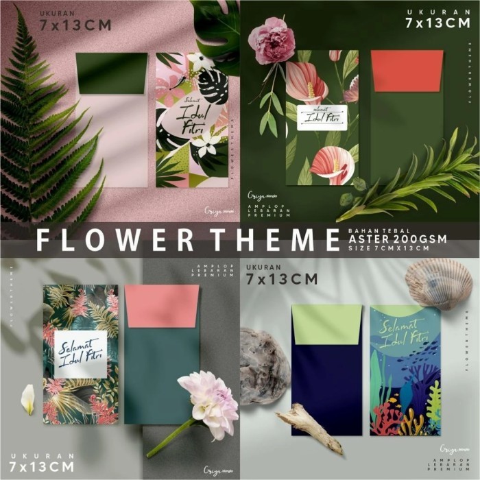 

Promo amplop angpao lebaran premium bahan tebal flower thames - FT 04 Elegan