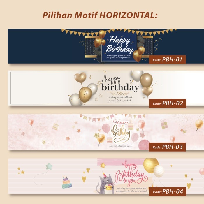 PROMO Paperbelt Birthday Landscape Paper Belt Horizontal Ulang Tahun Sleeve
