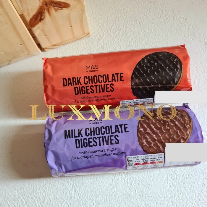 

M&S MARKS AND SPENCER DARK MILK CHOCOLATE DIGESTIVES BISCUITS COOKIES