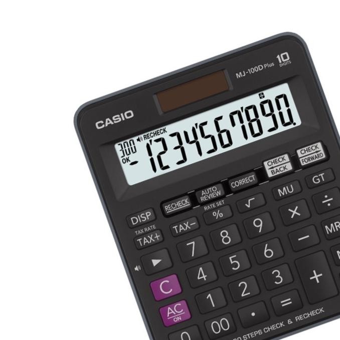 

Terlaris Casio Mj-100Dplus-Hitam-Kalkulator Dagang-Fungsi Recheck-10 Digit Ready Stok