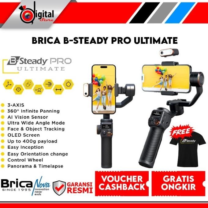 Brica B-Steady PRO ULTIMATE - 3 Axis Gimbal Brica Steady Pro Ultimate Terlaris