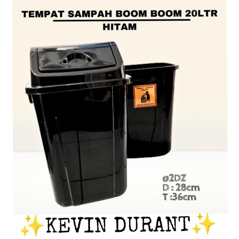 Of14 ( KD1 ) Tempat Sampah Hitam 20lt / Tempat Sampah Hitam Jumbo / Tempat Sampah Hitam Bombom / Tem