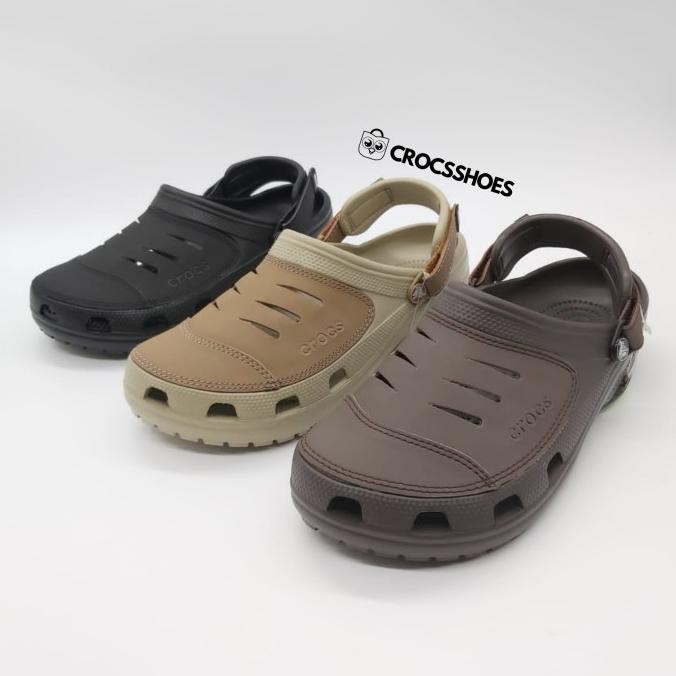 READY STOCK ORIGINAL Sandal Crocs Yukon Leather Pria, 39-45