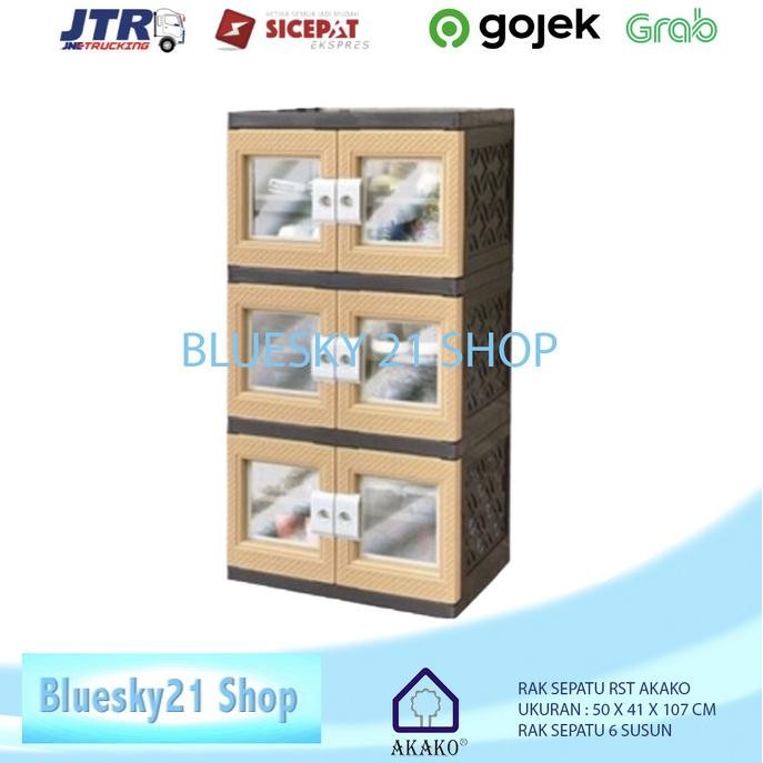 Sale Lemari Sepatu + Kaca / Lemari Kaca Akako / Lemari Sepatu Akako Murah