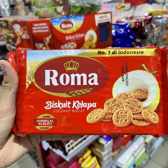 

Roma Kelapa 300gr Biskuit Roma Kelapa 1 Dus 28 Pcs