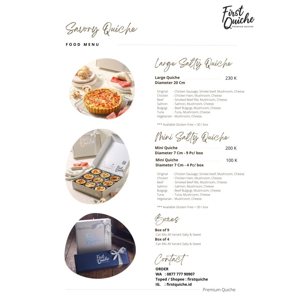 

QUICHE SWEET HAMPERS MIX