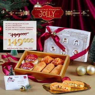 

CHRISTMAS HAMPERS MAUDON MENTAI ECLAIR MENTAI CAKE