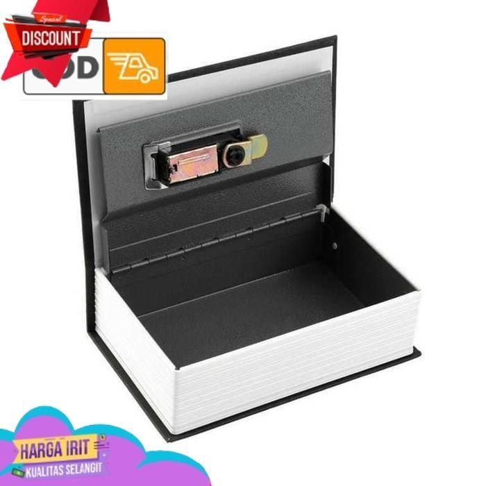 SALE BRANKAS BUKU KAMUS KUNCI PASSWORD KOTAK UANG EMAS MINI KECIL TEMPAT PENYIMPANAN ORGANIZER BAHAN