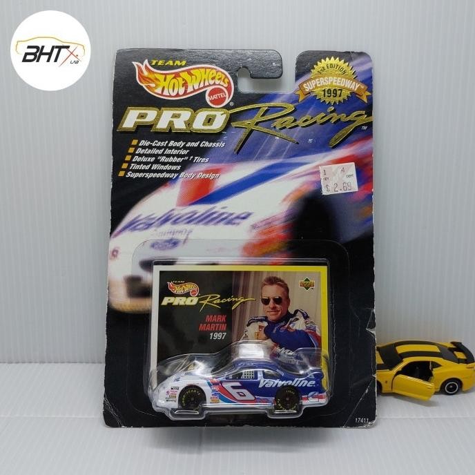 TERMURAH HOT WHEELS PRO RACING 1997 SUPERSPEEDWAY 1ST EDITION MARK MARTIN FORD THUNDERBIRD ROUSH RAC