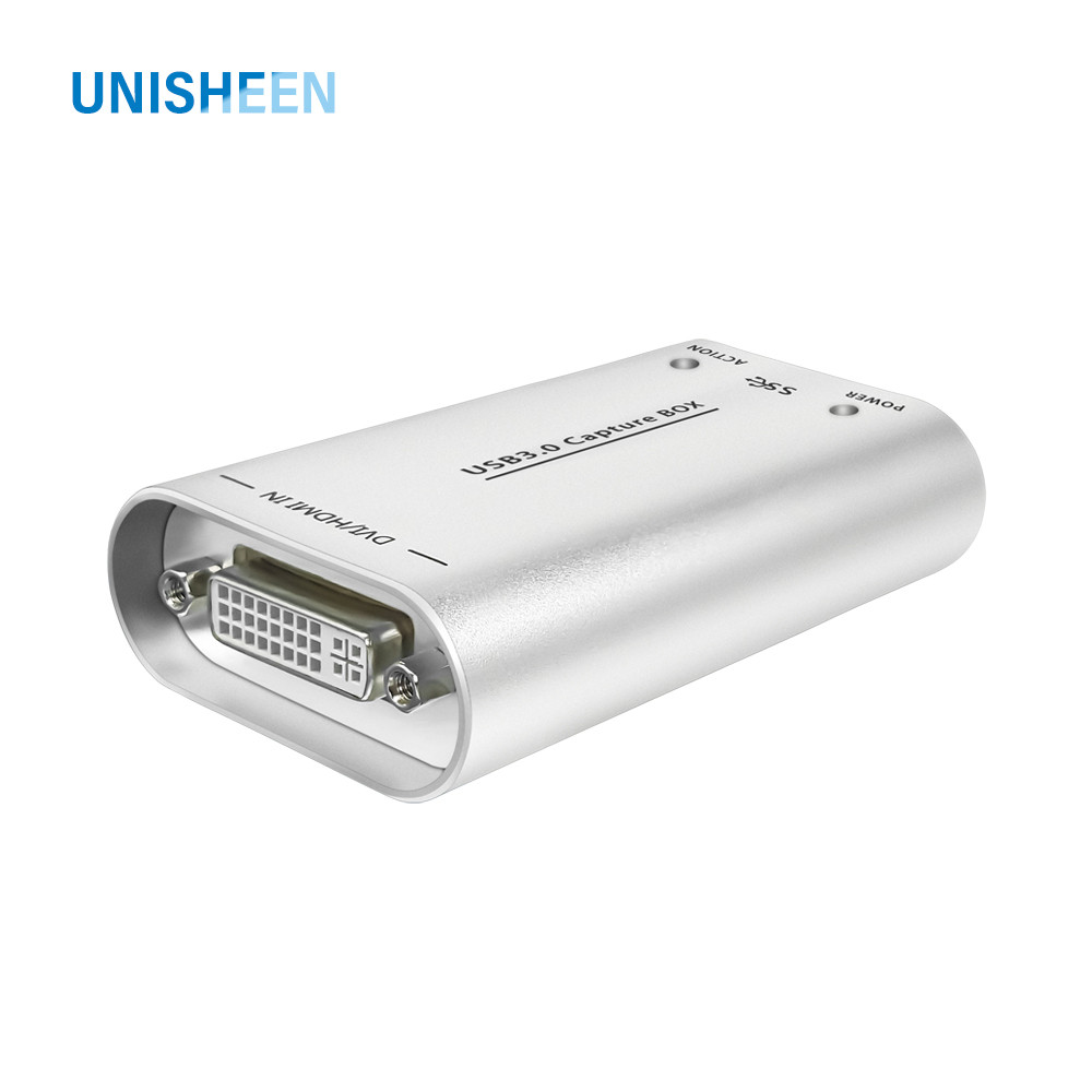 SALE UNISHEEN Endoscope Live Streaming 1080P OBS Vmix DVI HDMI USB3.0 VIDEO CAPTURE Recorder Grabber