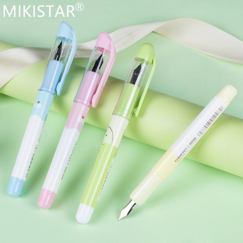 

Student Fountain Pen Set with Replaceable Ink Cartridges for Calligraphy Practice