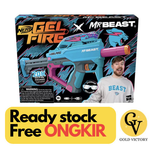 

Nerf Pro Gelfire X MrBeast Full Auto Blaster & 20,000 Gelfire Rounds