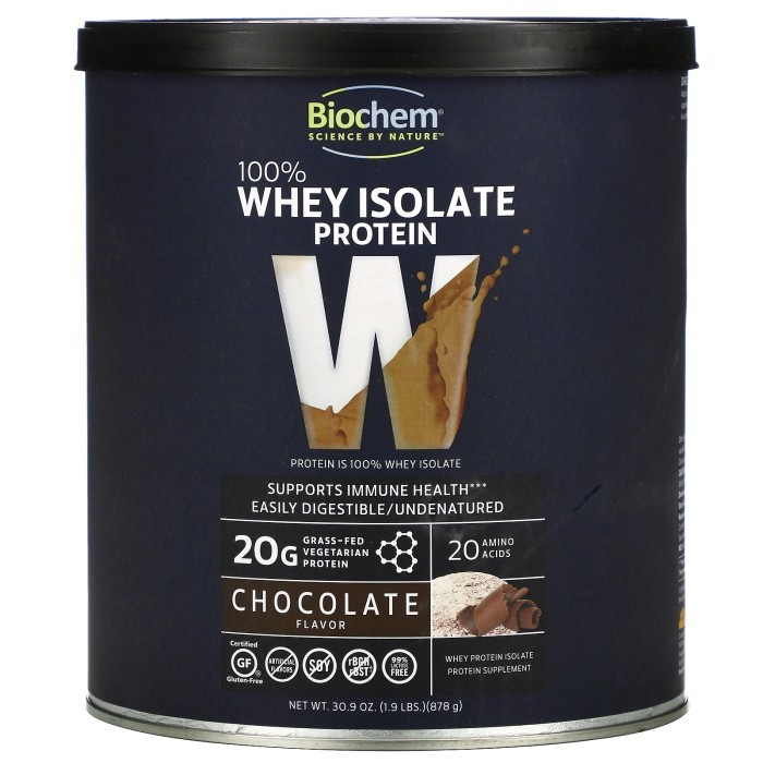 

Biochem 100% Whey Isolate Protein Chocolate 878g