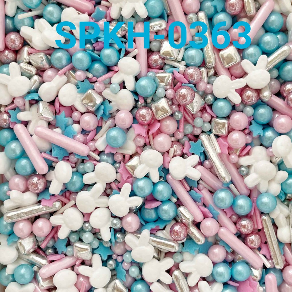 

SPKH-0363 Sprinkles sprinkle springkel 500gr biru pink bunny kelinci (sprinkles)