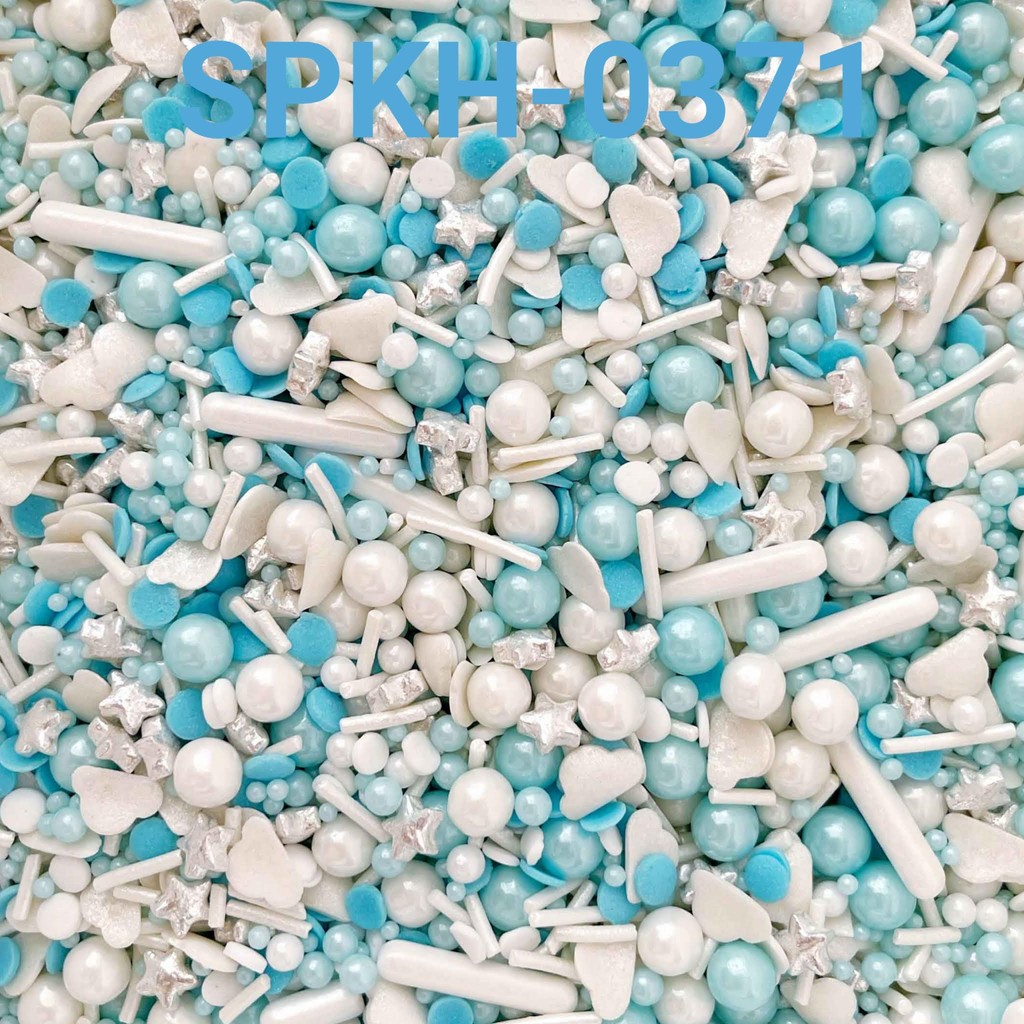 

SPKH-0371 Sprinkles sprinkle springkel 500gr putih biru bintang awan (sprinkles)
