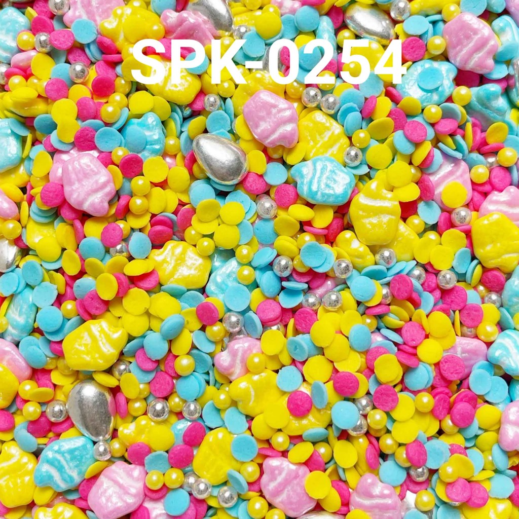 

SPK-0254 Sprinkles sprinkle springkel 1kg confetti cupcake pink biru (SPRINKLES)